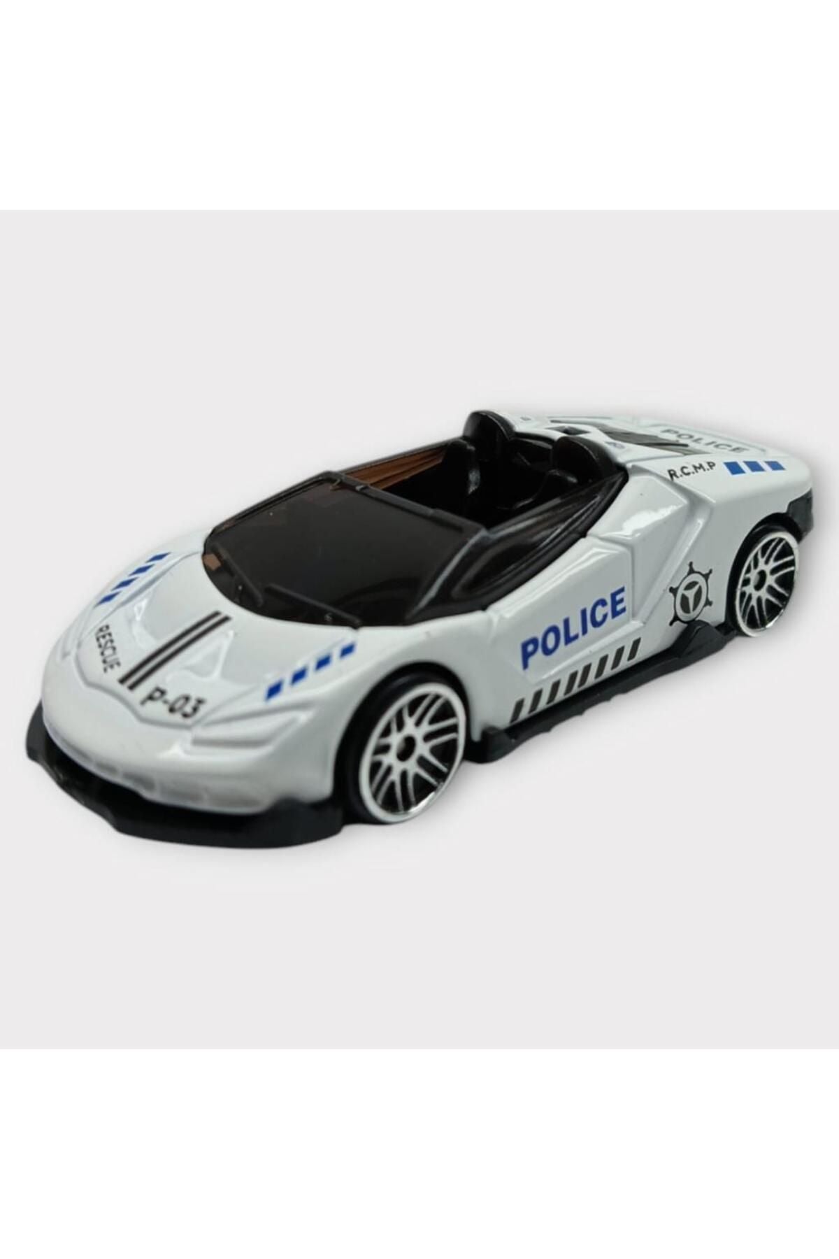 Metal Mini Polis Arabası 8 Cm - Polis - 6 (LİSİNYA)