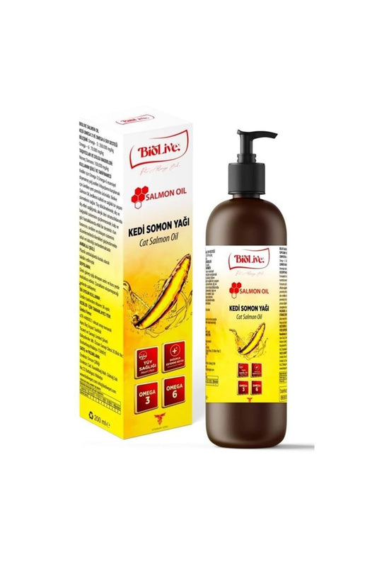 Kediler Için Somon Yağı Tüy-dış Eti-bağışıklık-kalp Ve Göz Sağlığı 200ml