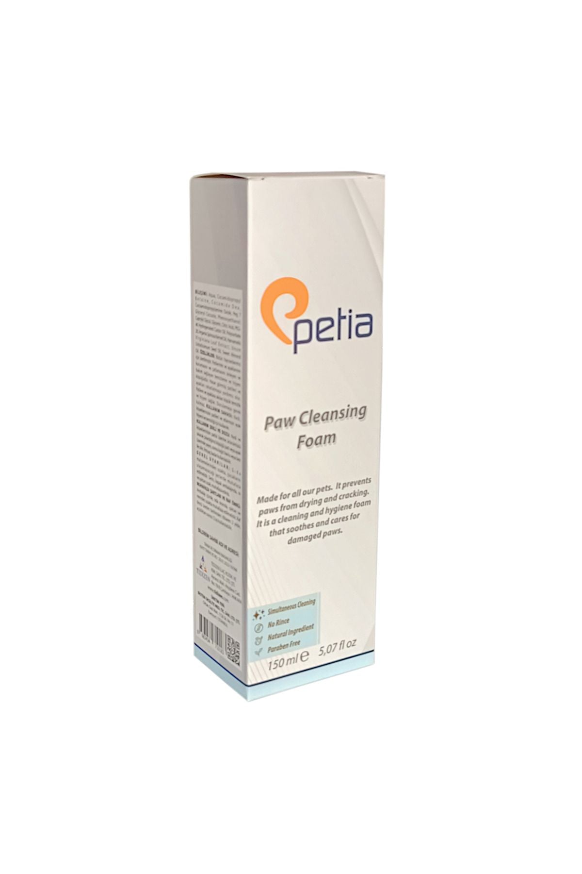 Paw Cleansing Foam Doğal Kedi Köpek Pati Temizleme Köpüğü 150 ml