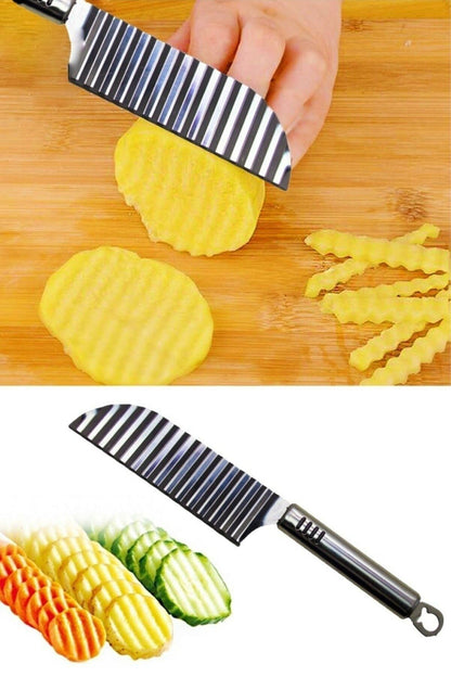 Şekilli Patates Kesici Bıçak, Sebze Zigzag Kesme Bıçağı