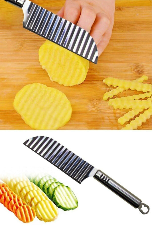 Şekilli Patates Kesici Bıçak, Sebze Zigzag Kesme Bıçağı