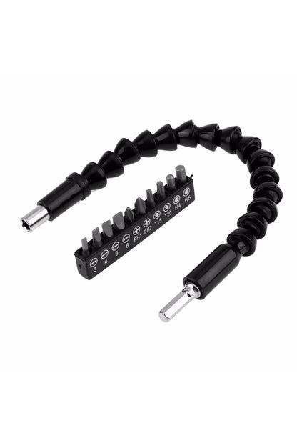 Matkap Ucu - Bükülebilir Oynar Vidalama Bits Uzatma Aparatı 30cm - Komple Set