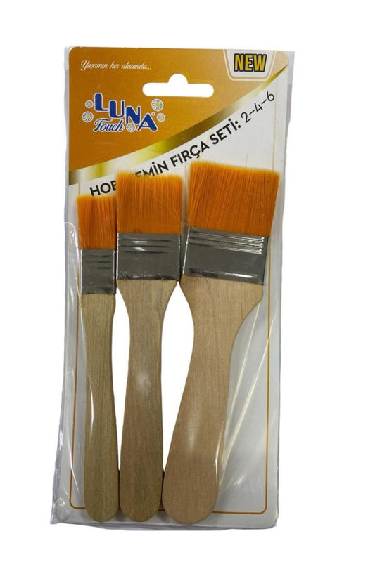 CLZ202 Luna Zemin Fırça Seti 2-4-6 No 3 Parça