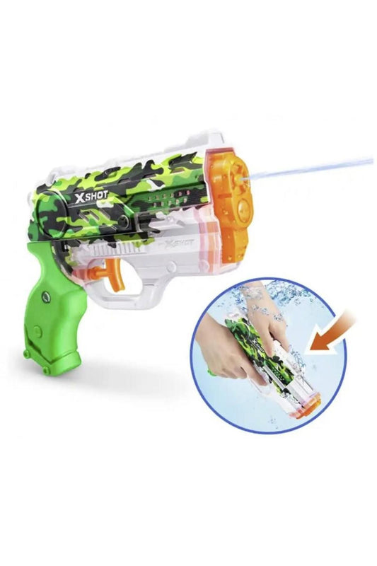 X-SHOT Su Tabancası - Hızlı Doldurma Fonksiyonlu - Yeşil