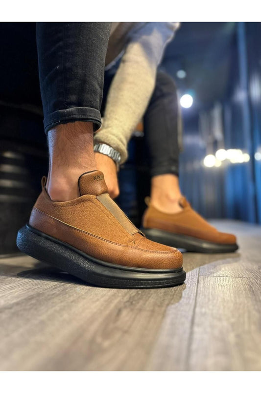 Sneakers Ayakkabı Taba (Siyah Taban)