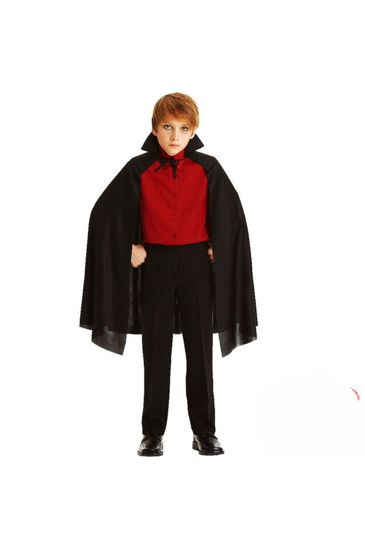 Siyah Yakalı Pelerin - Vampir Pelerin - Dracula Pelerin 90 Cm (4172)