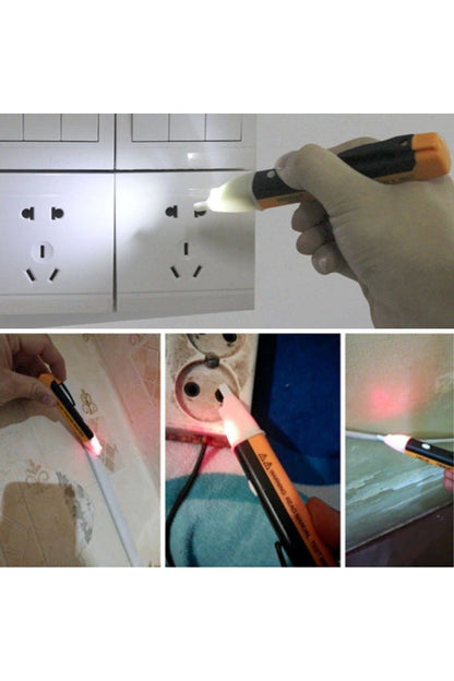 Elektrik Kaçak Dijital Kontrol Kalemi Cihazı -Dedektörlü Temassız Işıklı Kablo Voltaj Test