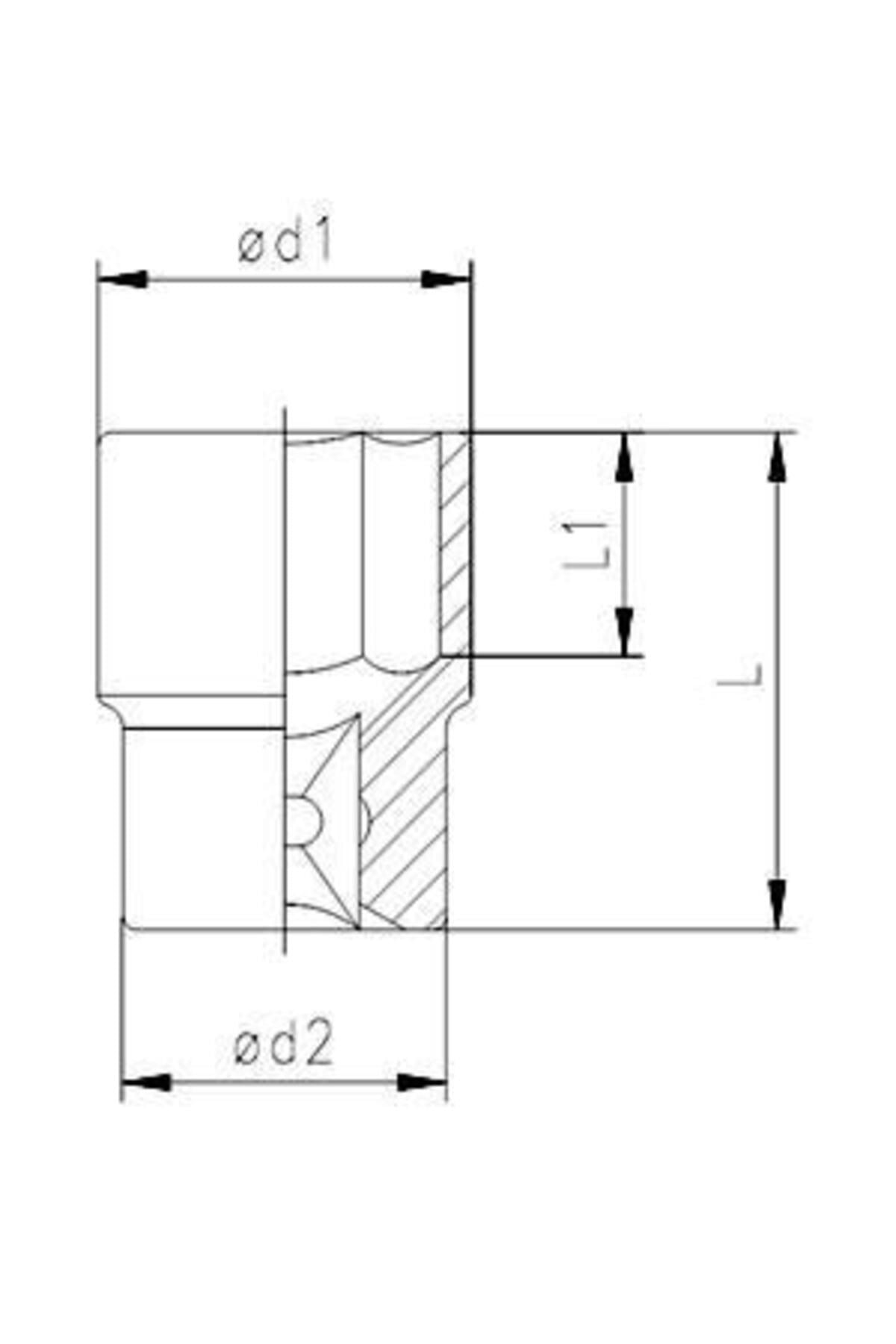 Elta 1115 1/2'' Lokma Anahtar 13 Mm