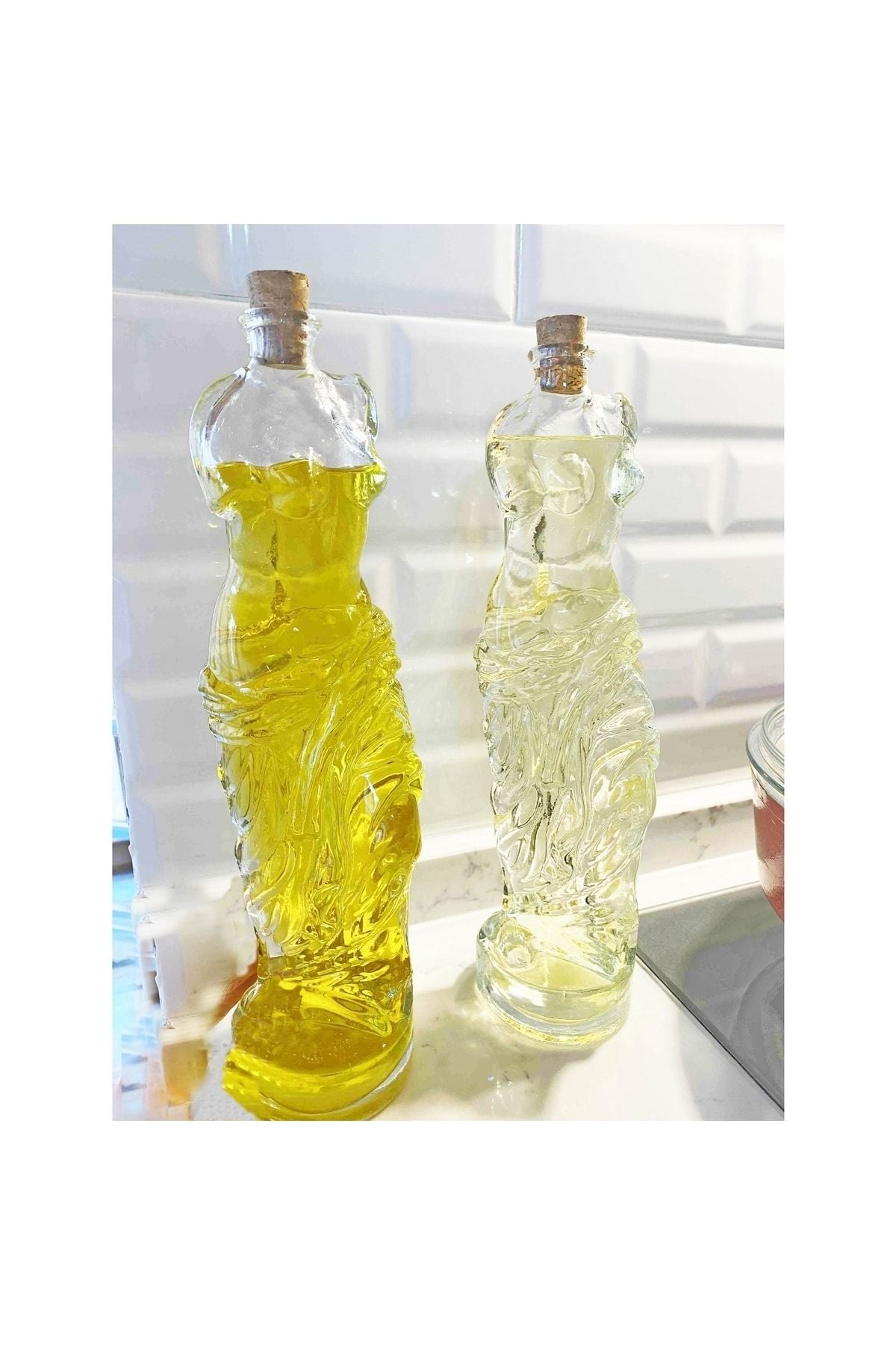 2 Adet Venüs Yağdanlık - Kadın Figürlü Sirkelik Sosluk 500 Ml